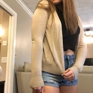 Tan cardigan